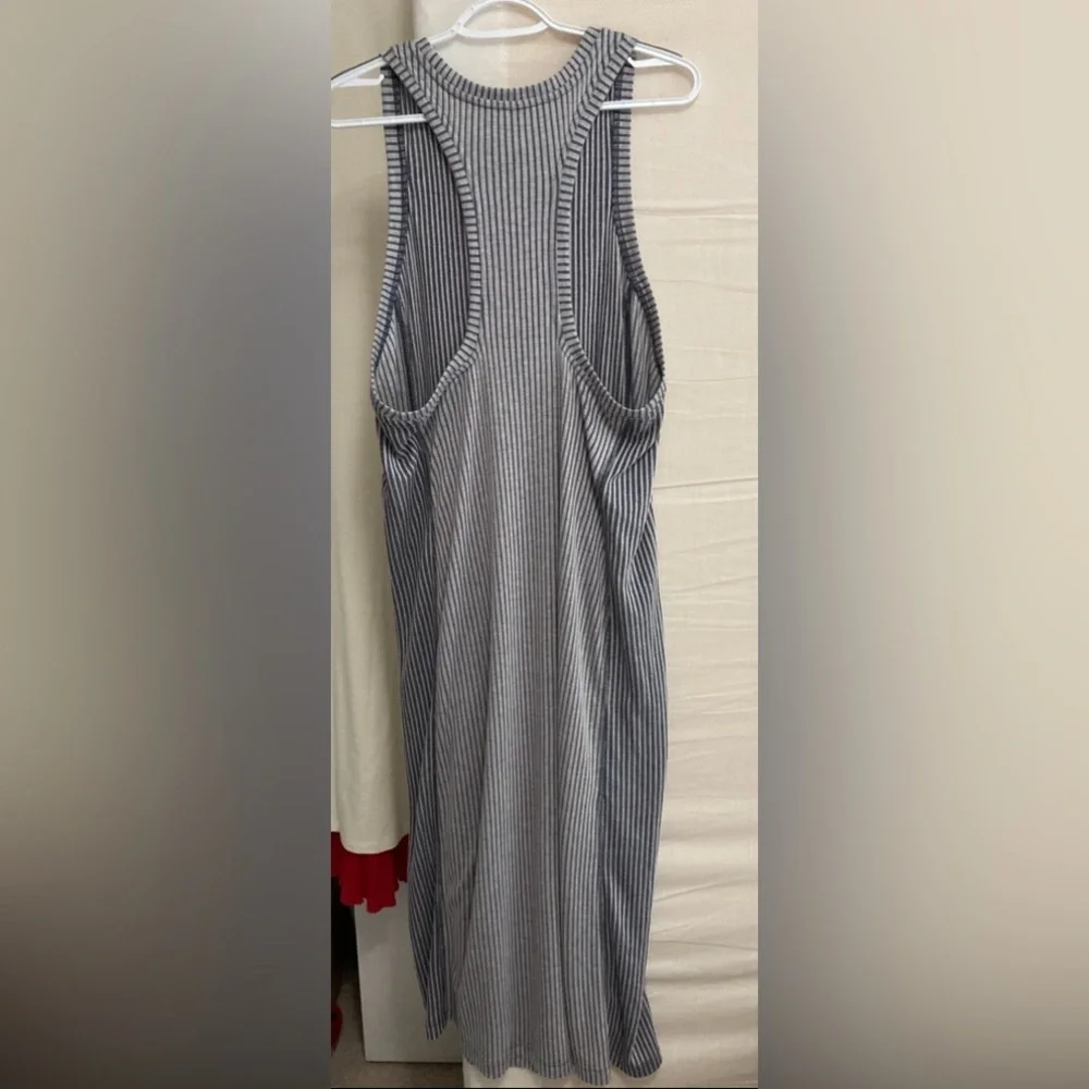 NWT Anthropologie Daily Practice “Lime Out” Razorback Tank Ribbed Midi Dress - Picture 7 of 12